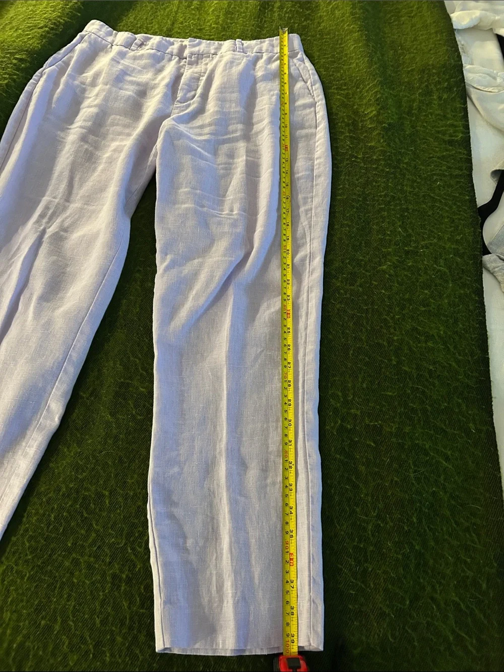 Light Lavender Women’s Linen Pants - Classic Straight Fit